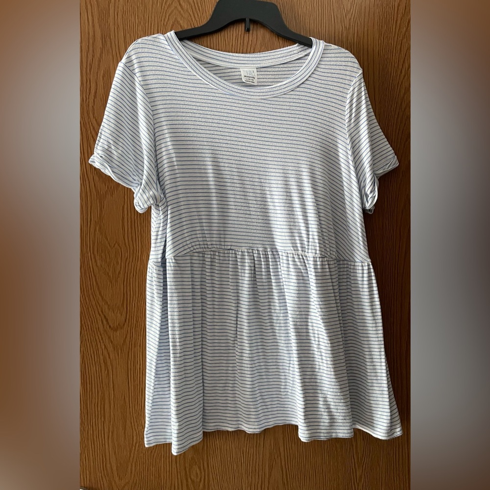 Time and Tru Striped Maternity Top